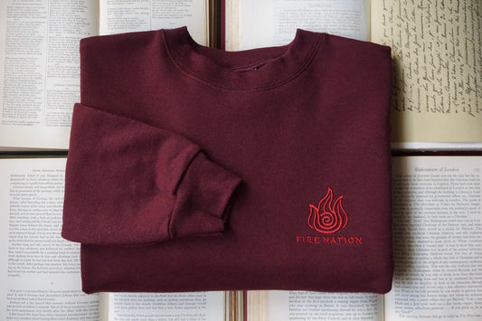 Avatar The Last Airbender Fire Nation Embroidered Crew