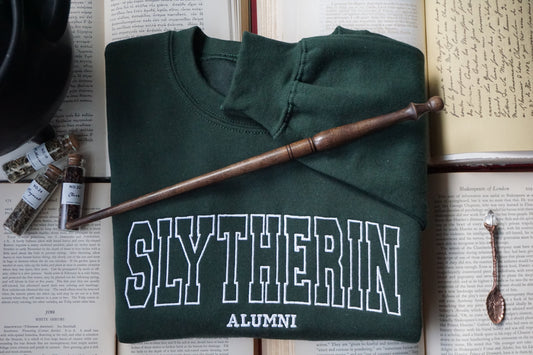 Harry Potter Slytherin Alumni Embroidered Crew